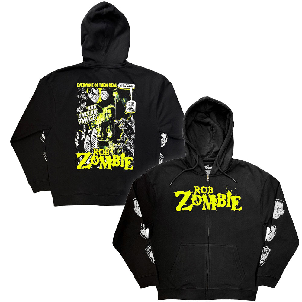 ROB ZOMBIE - Die Twice / ジップ / スリーブ&バックプリントあり